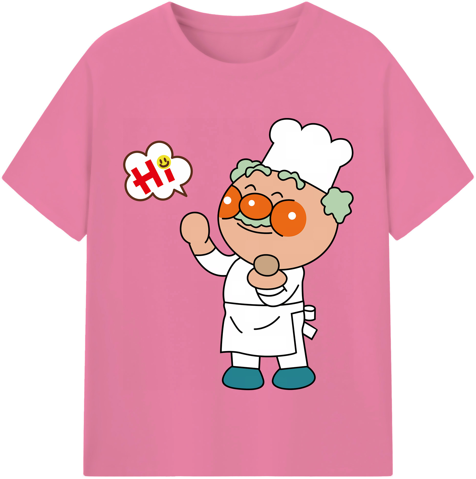 （画像用） アンパンマン Anpanman 綿100％半袖Tシャツ（フロントプリント）